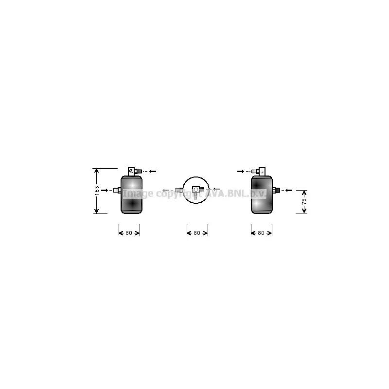 Filtre déshydratant, climatisation AVA QUALITY COOLING CND163