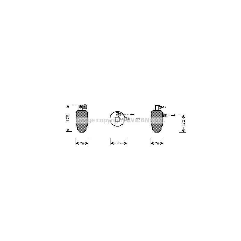 Filtre déshydratant, climatisation AVA QUALITY COOLING CND164