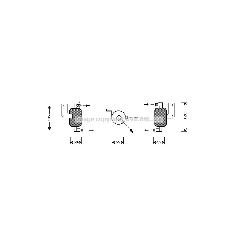 Filtre déshydratant, climatisation AVA QUALITY COOLING CND186
