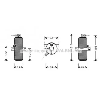 Filtre déshydratant, climatisation AVA QUALITY COOLING CND202