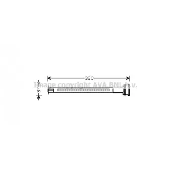 Filtre déshydratant, climatisation AVA QUALITY COOLING CND225