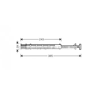 Filtre déshydratant, climatisation AVA QUALITY COOLING CND247