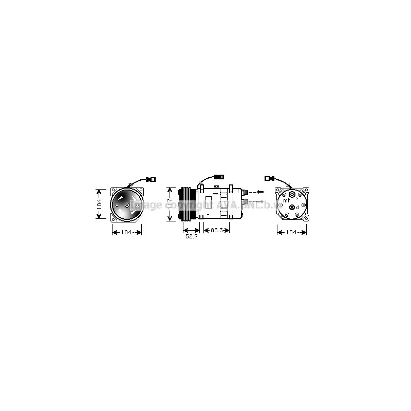 Compresseur, climatisation AVA QUALITY COOLING CNK222