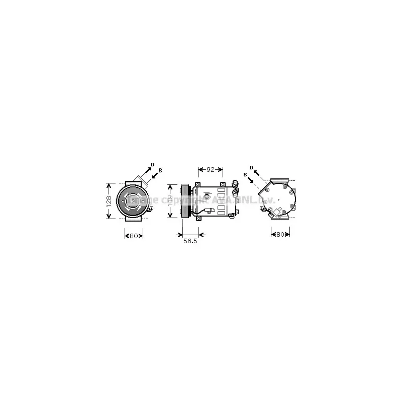 Compresseur, climatisation AVA QUALITY COOLING CNK242