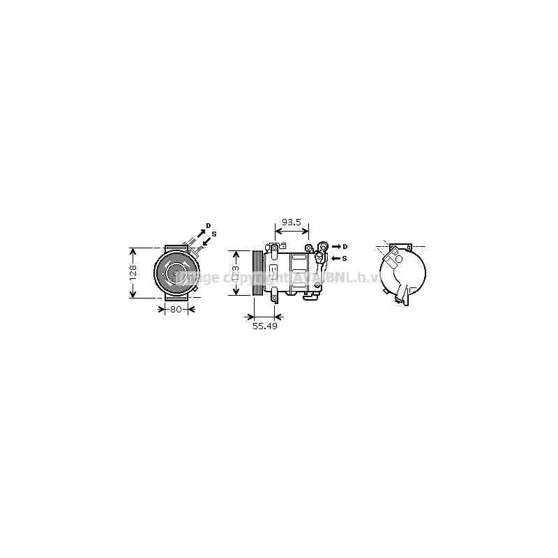 Compresseur, climatisation AVA QUALITY COOLING CNK251