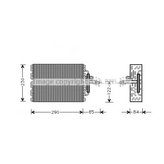 Evaporateur climatisation AVA QUALITY COOLING CNV016
