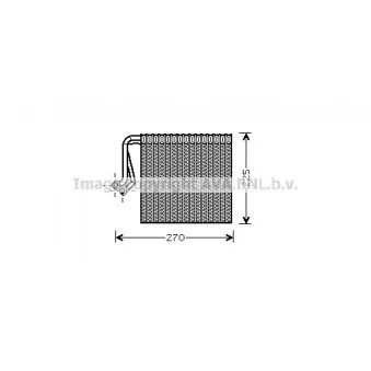 Evaporateur climatisation AVA QUALITY COOLING CNV233