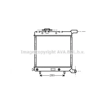 Radiateur, refroidissement du moteur AVA QUALITY COOLING CR2003