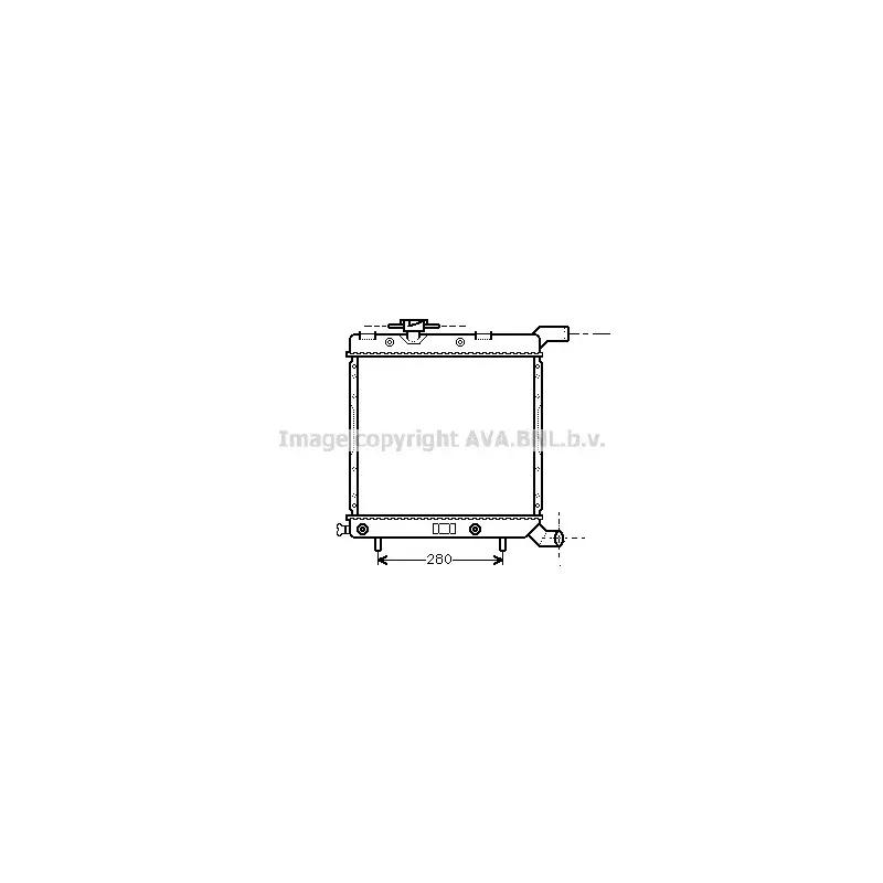 Radiateur, refroidissement du moteur AVA QUALITY COOLING CR2003