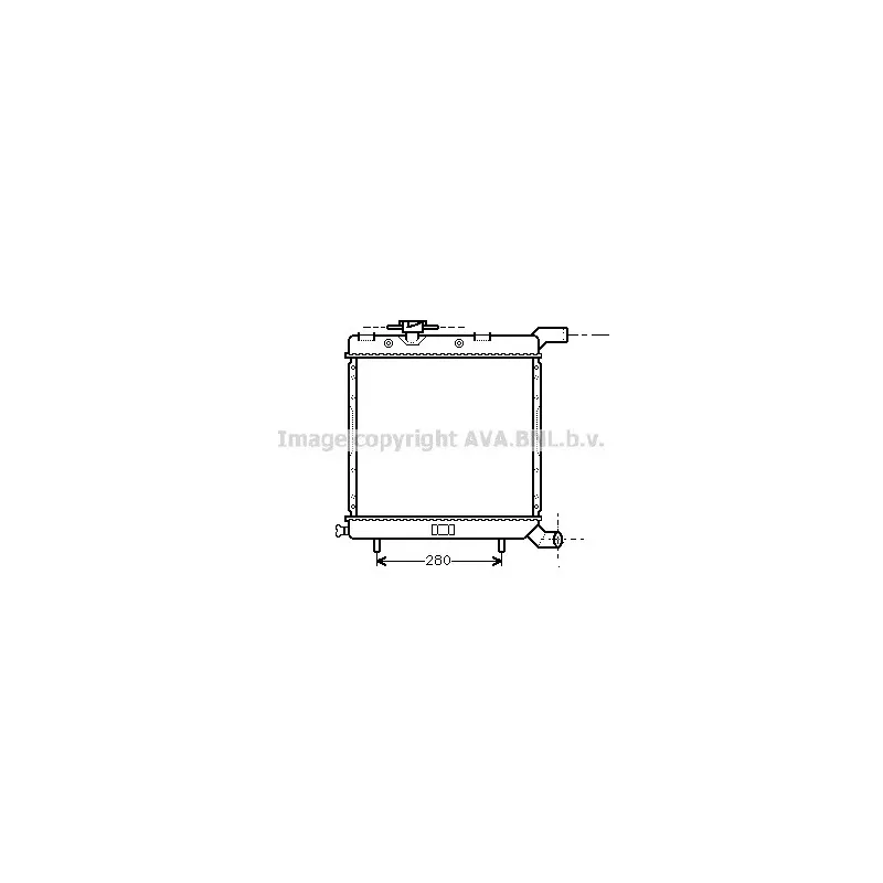 Radiateur, refroidissement du moteur AVA QUALITY COOLING CR2005