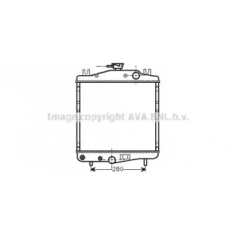Radiateur, refroidissement du moteur AVA QUALITY COOLING CR2007