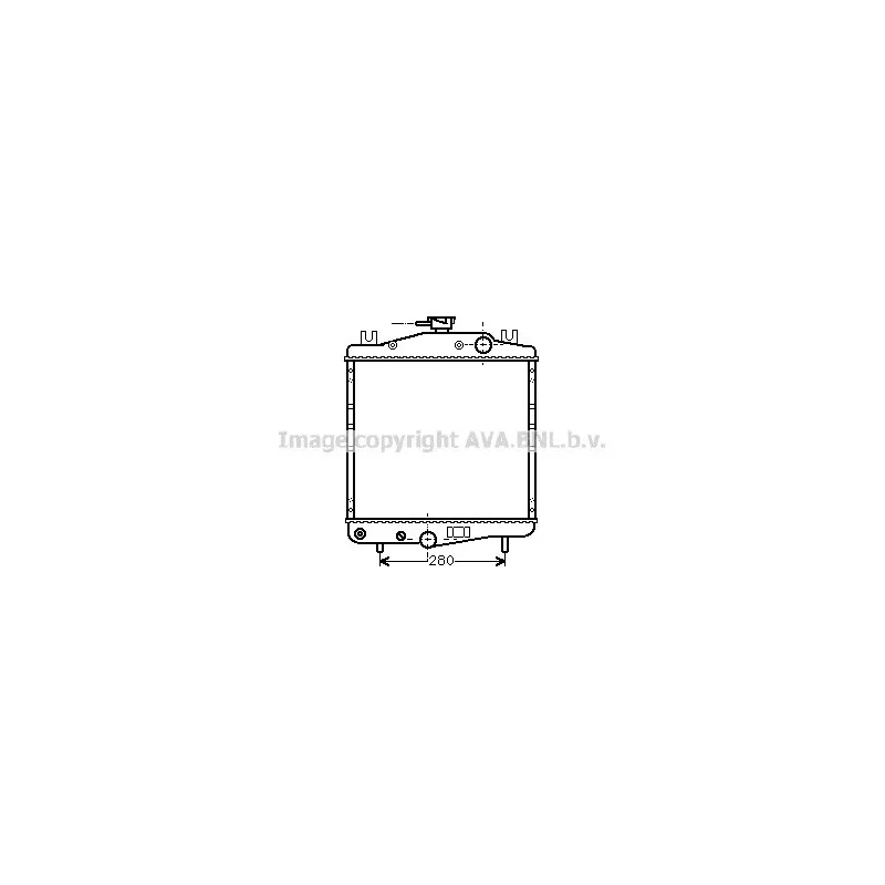 Radiateur, refroidissement du moteur AVA QUALITY COOLING CR2007
