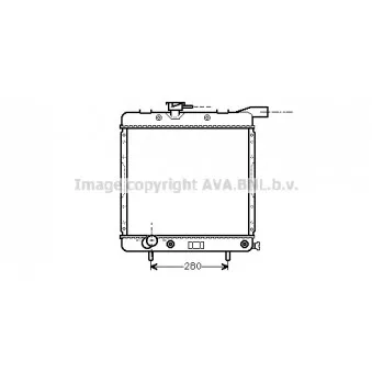 Radiateur, refroidissement du moteur AVA QUALITY COOLING CR2009