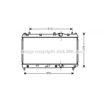 Radiateur, refroidissement du moteur AVA QUALITY COOLING CR2031