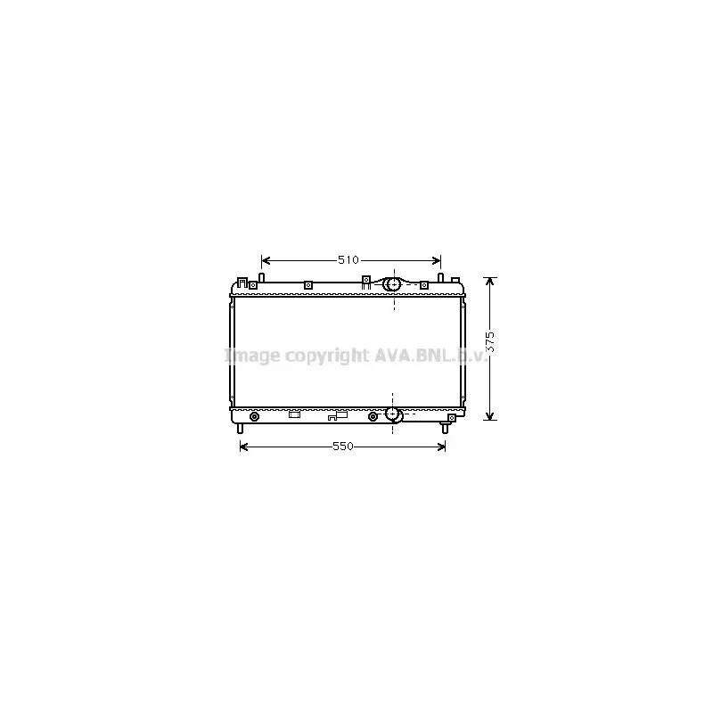 Radiateur, refroidissement du moteur AVA QUALITY COOLING CR2031