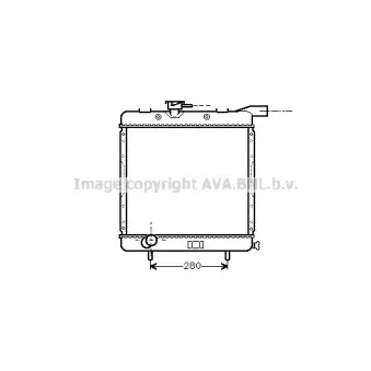 Radiateur, refroidissement du moteur AVA QUALITY COOLING CR2069