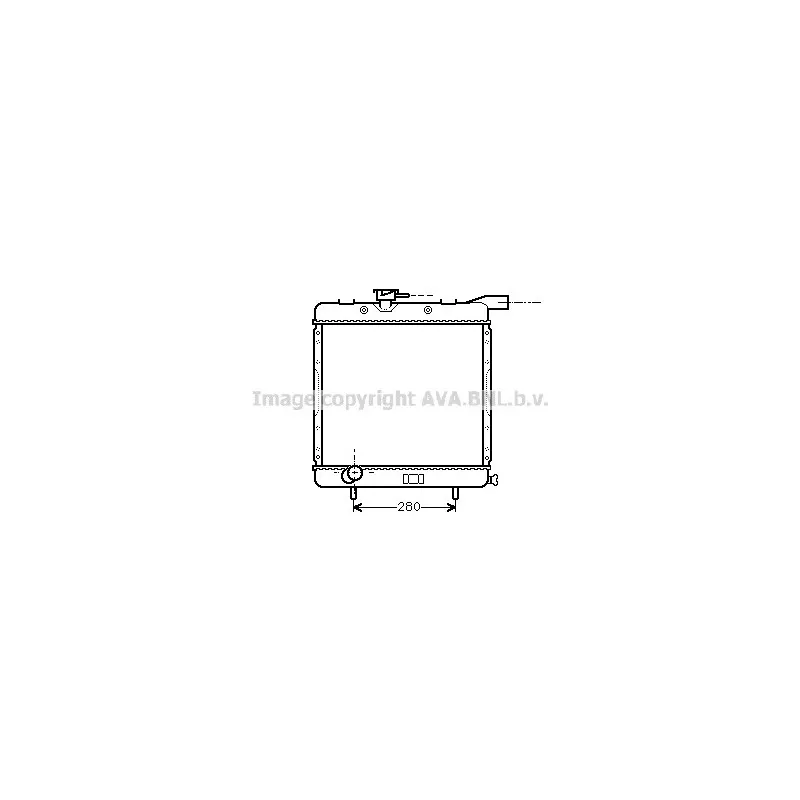 Radiateur, refroidissement du moteur AVA QUALITY COOLING CR2069
