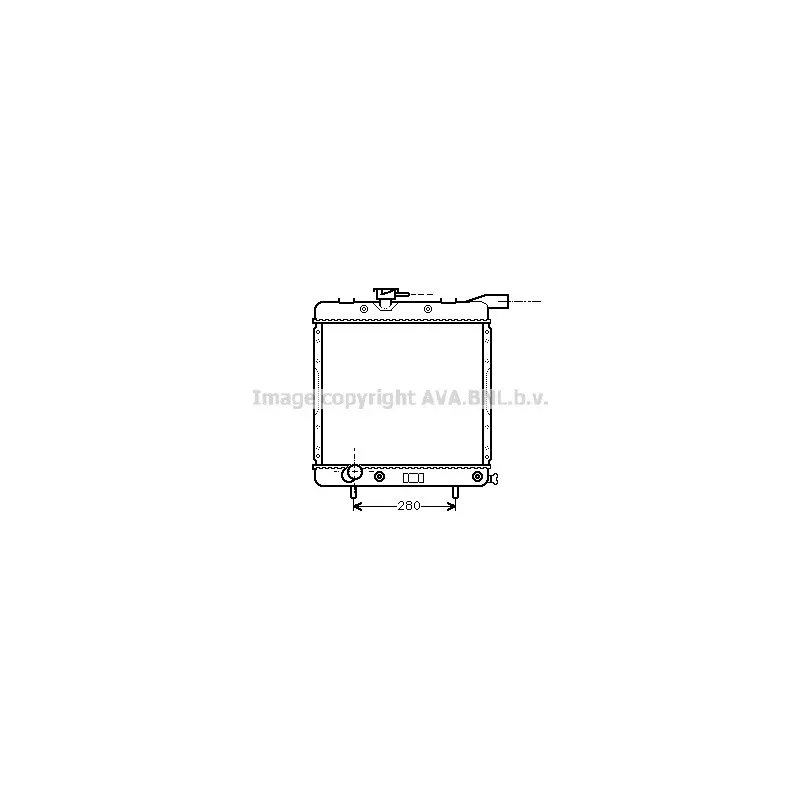 Radiateur, refroidissement du moteur AVA QUALITY COOLING CR2070