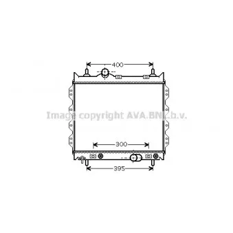 Radiateur, refroidissement du moteur AVA QUALITY COOLING CR2072