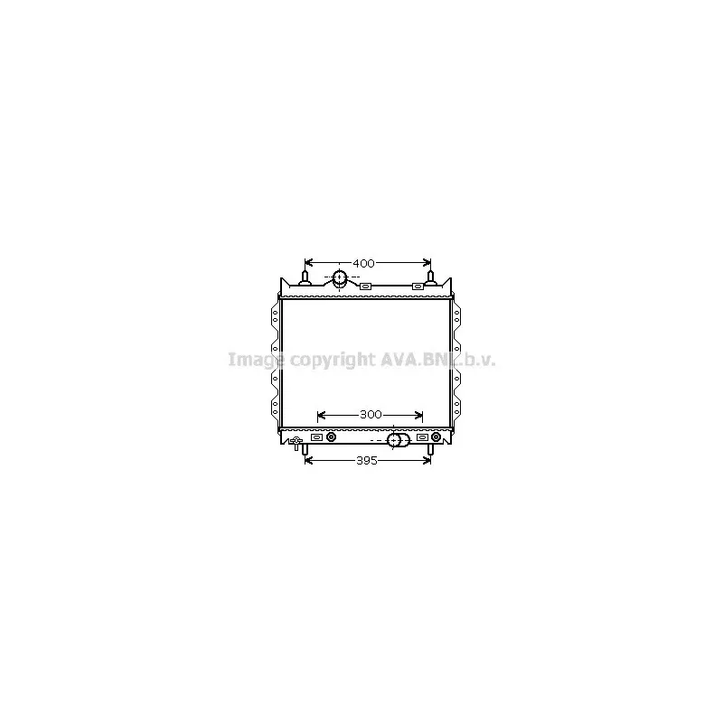 Radiateur, refroidissement du moteur AVA QUALITY COOLING CR2072