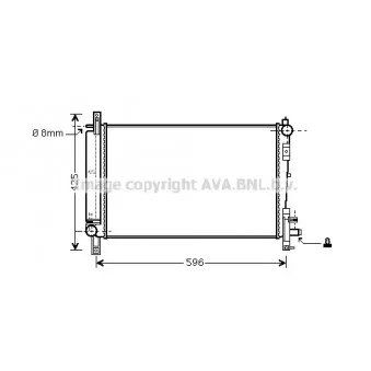 Radiateur, refroidissement du moteur AVA QUALITY COOLING CR2080