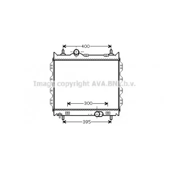 Radiateur, refroidissement du moteur AVA QUALITY COOLING CR2083