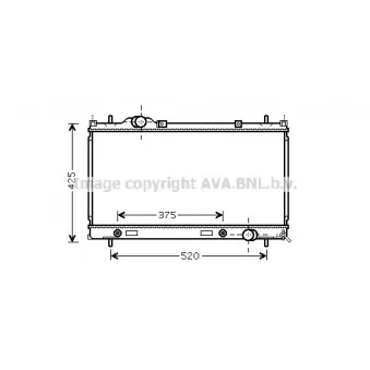 Radiateur, refroidissement du moteur AVA QUALITY COOLING CR2086