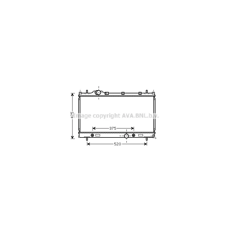 Radiateur, refroidissement du moteur AVA QUALITY COOLING CR2087