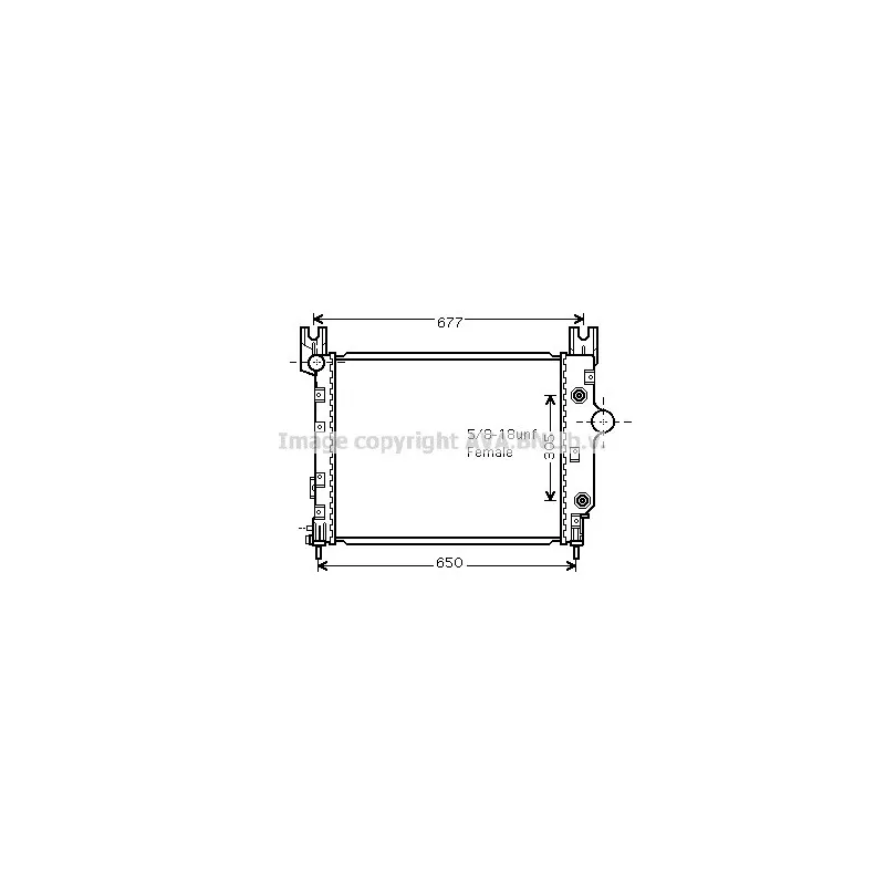 Radiateur, refroidissement du moteur AVA QUALITY COOLING CR2091