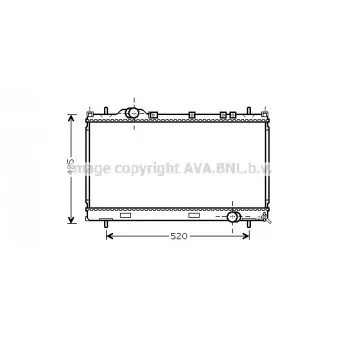 Radiateur, refroidissement du moteur AVA QUALITY COOLING