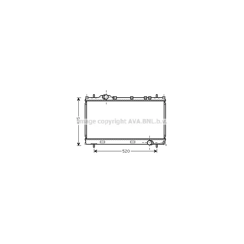 Radiateur, refroidissement du moteur AVA QUALITY COOLING CR2101