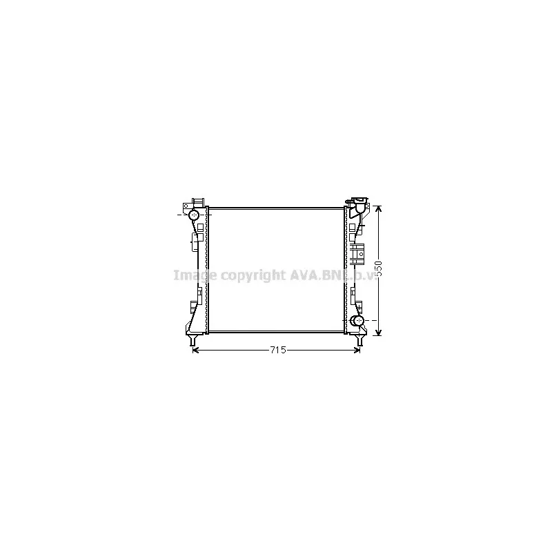 Radiateur, refroidissement du moteur AVA QUALITY COOLING CR2104
