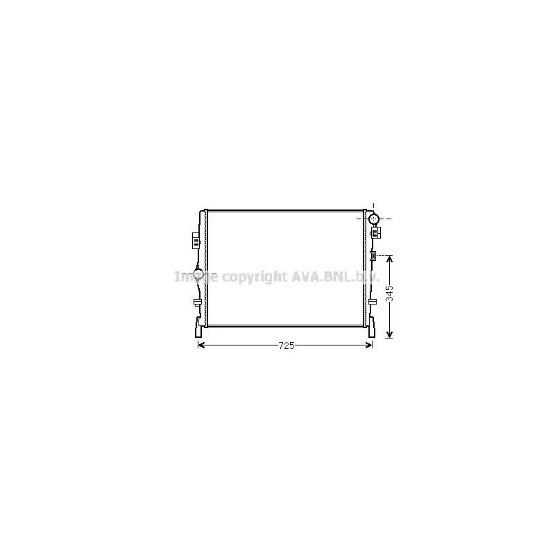 Radiateur, refroidissement du moteur AVA QUALITY COOLING CR2105