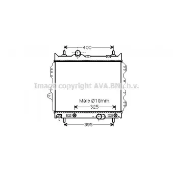 Radiateur, refroidissement du moteur AVA QUALITY COOLING CR2119