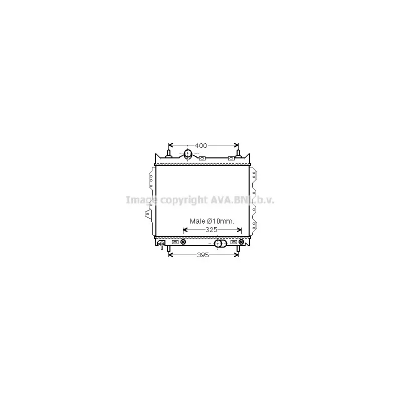 Radiateur, refroidissement du moteur AVA QUALITY COOLING CR2119