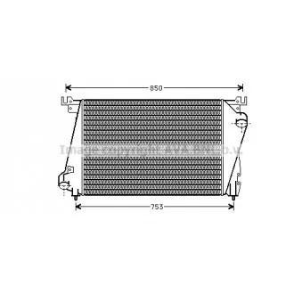 Intercooler, échangeur AVA QUALITY COOLING CR4035
