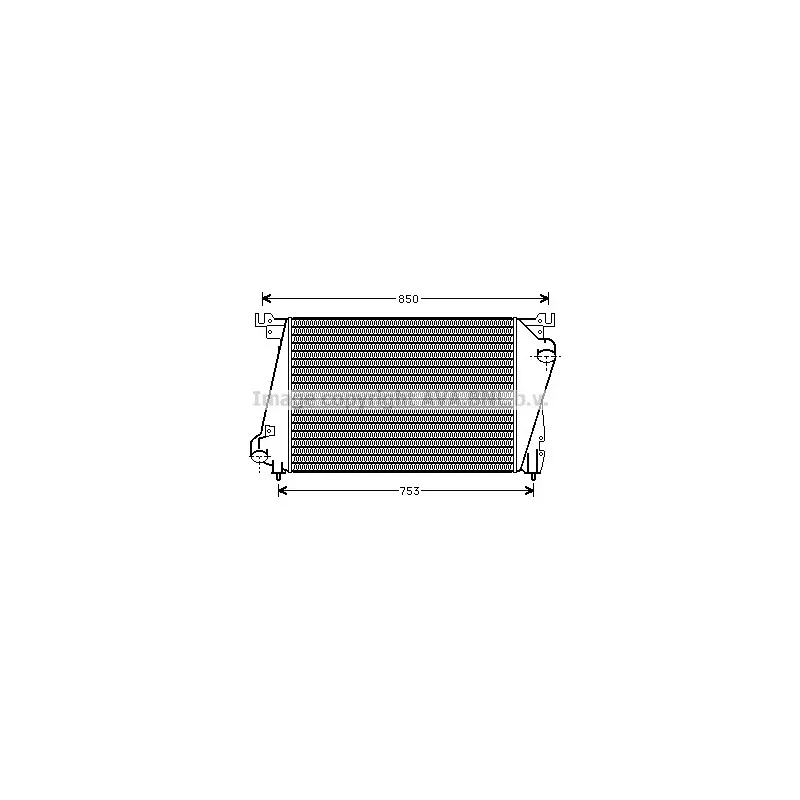 Intercooler, échangeur AVA QUALITY COOLING CR4035