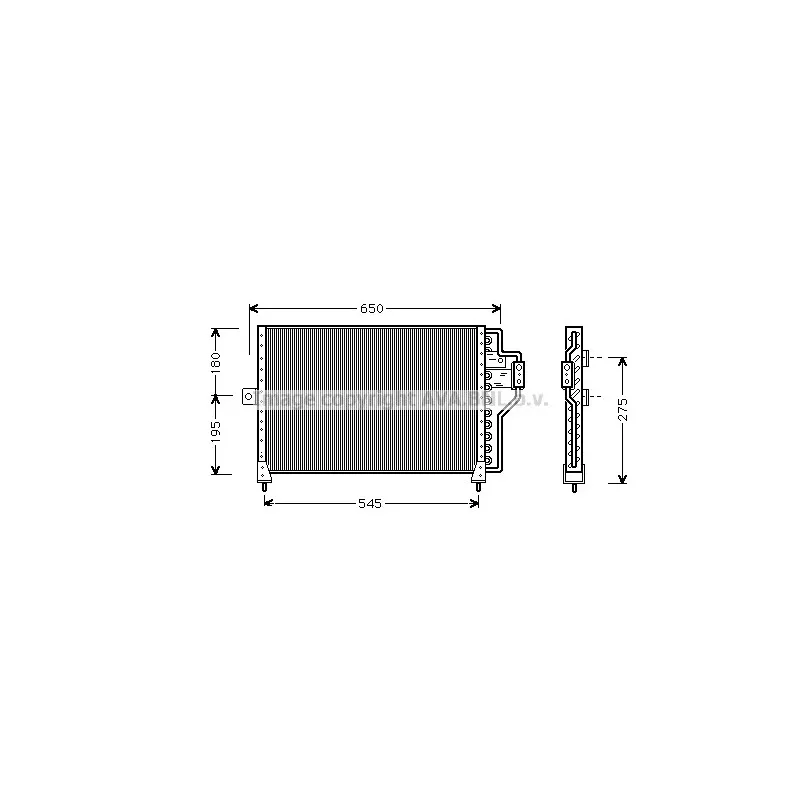 Condenseur, climatisation AVA QUALITY COOLING CR5013