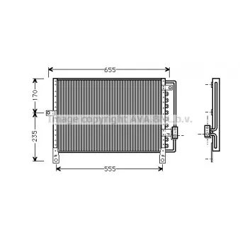 Condenseur, climatisation AVA QUALITY COOLING
