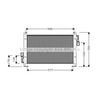 Condenseur, climatisation AVA QUALITY COOLING CR5015