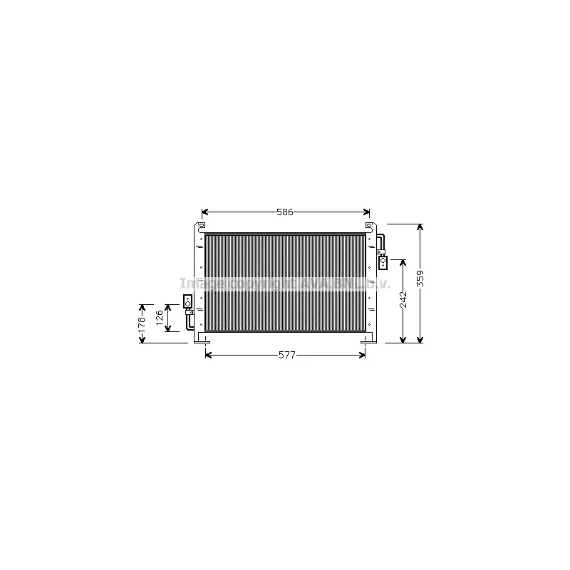 Condenseur, climatisation AVA QUALITY COOLING CR5015