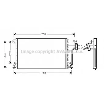 Condenseur, climatisation AVA QUALITY COOLING