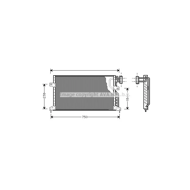 Condenseur, climatisation AVA QUALITY COOLING CR5020