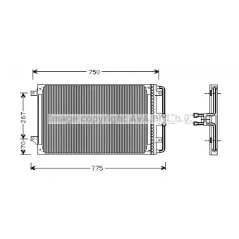 Condenseur, climatisation AVA QUALITY COOLING CR5021