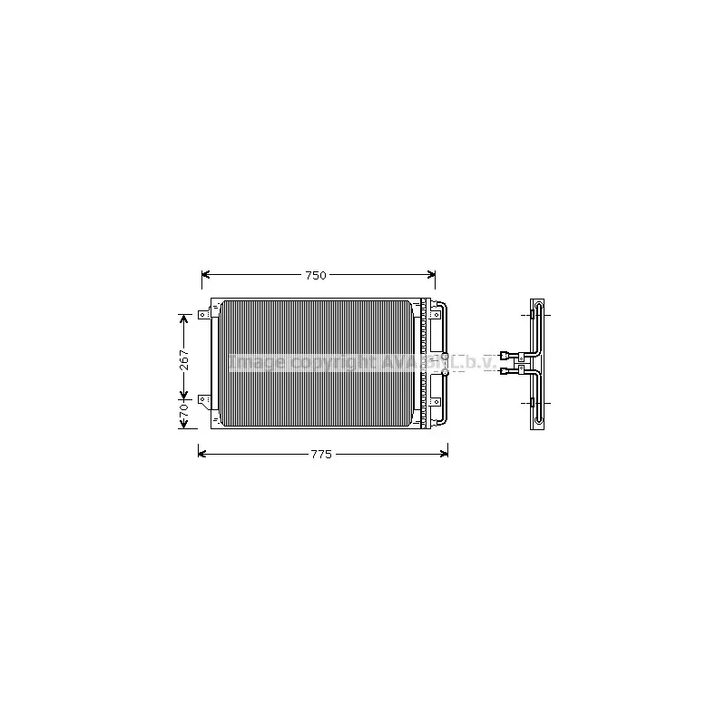 Condenseur, climatisation AVA QUALITY COOLING CR5021