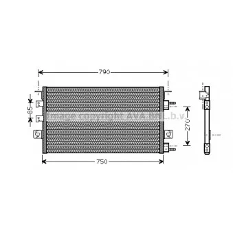 Condenseur, climatisation AVA QUALITY COOLING CR5023