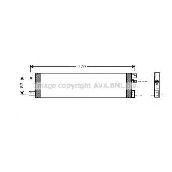 Condenseur, climatisation AVA QUALITY COOLING CR5025