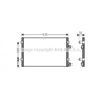 Condenseur, climatisation AVA QUALITY COOLING CR5071