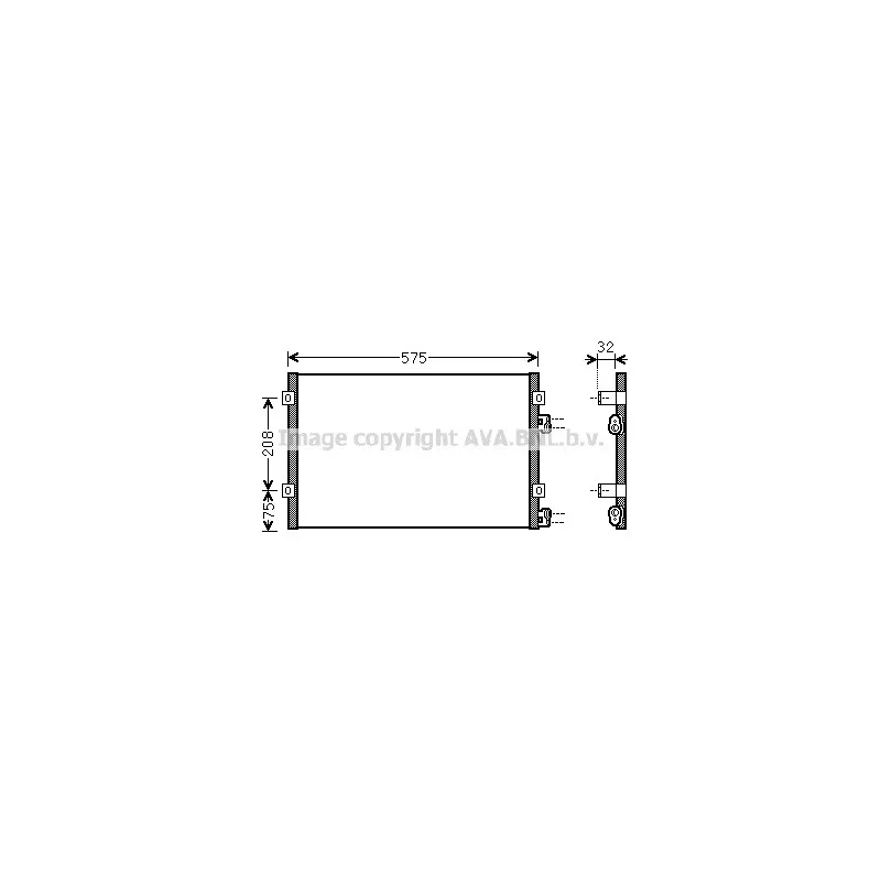 Condenseur, climatisation AVA QUALITY COOLING CR5071