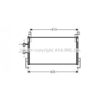 Condenseur, climatisation AVA QUALITY COOLING CR5095